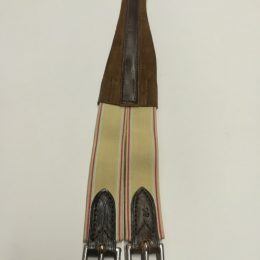 SOTTOPANCIA IN PELLE SCAMOSCIATA 135 cm BROWN Classico 